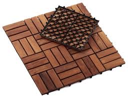 Teak Wood Interlocking Tiles