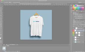 t shirt template on photo