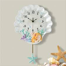 Beach Themed Wall Clocks Pendulum