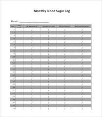Blood Sugar Log 7 Free Word Excel Pdf Documents Download Free