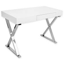 By sauder (26) 44 in. Lumisource Luster Desk In White Bed Bath Beyond