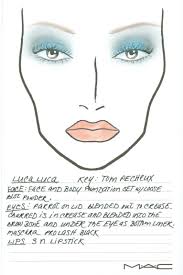 face chart makeup design by liza kondrevich