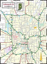 Map of indianapolis area hotels: Indianapolis Road Map