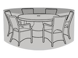 6 8 seater round table and chairs cover