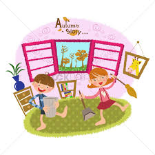 Our checklist defined what a clean room meant. Children Cleaning Their Room Vector Image 1497875 Stockunlimited