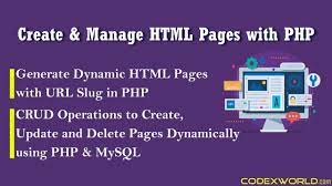 manage html pages dynamically with php
