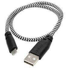 Universal serial bus (usb) is an industry standard that establishes specifications for cables and connectors and protocols for connection, communication and power supply (interfacing). Lillhult Micro Usb Auf Usb Kabel Schwarz Weiss 0 4 M Ikea Deutschland