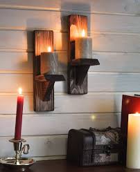 Rustic Candle Holders Candle Wall