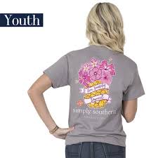 Details About Youth Sweet Pineapple Simply Southern Tee Shirt