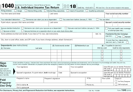 Describes New Form 1040 Schedules Tax Tables