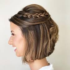 Short haircuts take a huge place on 2019 haircut trends such as straight lob, blunt bob, and asymmetrical bob haircut. 19 Cute Easy Updos For Short Hair For Special Occasions