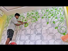 Simple Wall Spray Painting Designs