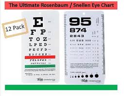 Lot Of 12 Medical Snellen Pocket Eye Exam Chart Great For Opthamologists Bwt Ebay