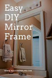 diy mirror frame with frame my mirror