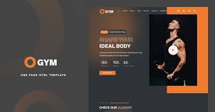 gym landing page bootstrap 5 template