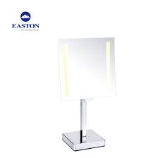 Heitht Adjustable Table Standing Magnifying Mirror With Led Light China Mirror Table Mirror Made In China Com