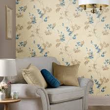 Laura Ashley Mari Gold Removable Wallpaper Sample