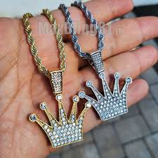 hip hop jewelry king crown gold silver