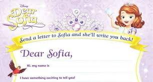 Sofia The First Stationary Letter Writing Printable Dearsofia