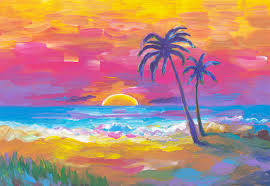 beach sunset painting images browse