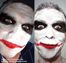 creepy clown makeup insram filter