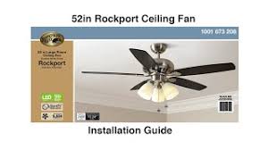 hton bay 52 rockport ceiling fan