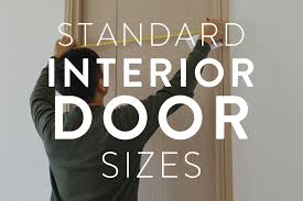 standard interior door sizes