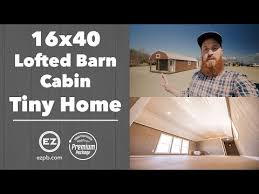 16x40 lofted barn cabin with premium