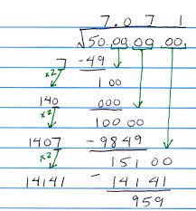 Simplifying The Square Root Of 50