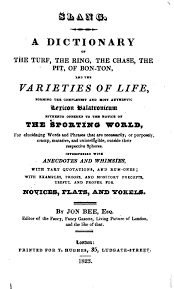 slang dictionary of the turf 1823