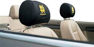 Collegiate Notre Dame Headrest Covers