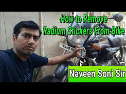 How To Remove Radium Stickers From Car