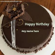 special wish on chocolate cake pic with