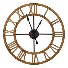 Large Round Wooden Wall Clock Large