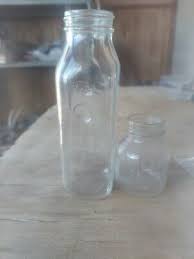 vintage glass baby bottles lot of 2