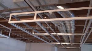 Because we build walls so they can't dry. Build Basic Suspended Ceiling Drops Drop Ceilings Installation How To