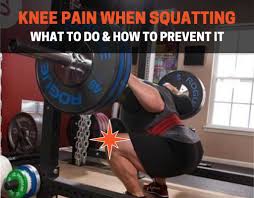 knee pain when squatting what to do