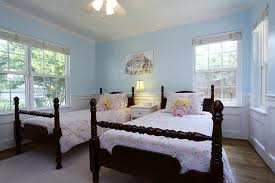 Light Blue Walls In A Bedroom