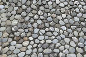 pebble stone in cement floor texture