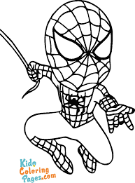 While coloring spiderman is more ideal for your elder kids, these are also a great way of developing motor skills in your younger child. Baby Spiderman Coloring In Pages For Kids Kids Coloring Pages