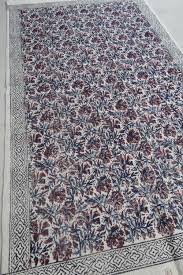 block printed cotton dhurrie rugs