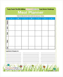 Meal Calendar Templates 10 Free Word Pdf Format Download Free