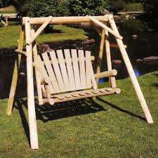 Outdoor Log Swings For Porch Patio Yard