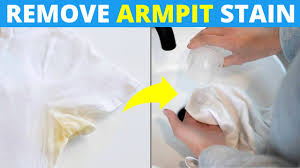 how to remove yellow armpit stains from