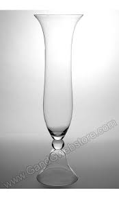 21 5 Flat Top Glass Vase Crystal Clear