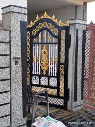 Main Gate Iron Painting Gate Design