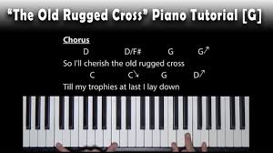 the old rugged cross piano tutorial