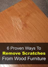 remove scratches from wooden furniture