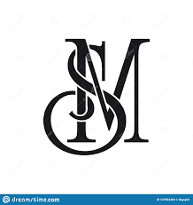 Initial Sm Letter Logo Ideas Design Vector Illustration