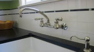 wall mount kitchen faucet with sprayer